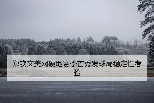 郑钦文美网硬地赛季首秀发球局稳定性考验